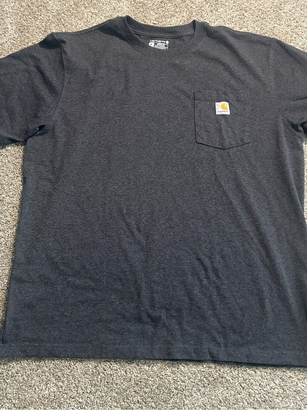 Carhartt Short-Sleeve Pocket Tee in Charcoal Heather